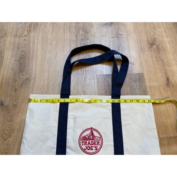 Trader Joes Canvas Tote Bags Lot 4 - Picture 8 of 9